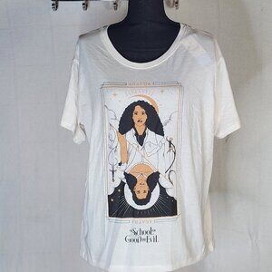 Netflix The School For Good And Evil Off White Agatha SS Girls T-Shirt Size XXL